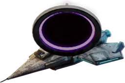 The Interdictor fitted with a dark violet null ring.